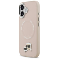 Karl Lagerfeld Karl & Choupette Pins MagSafe Case for iPhone 17 Pink