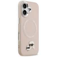 Karl Lagerfeld Karl & Choupette Pins MagSafe Case for iPhone 17 Pink