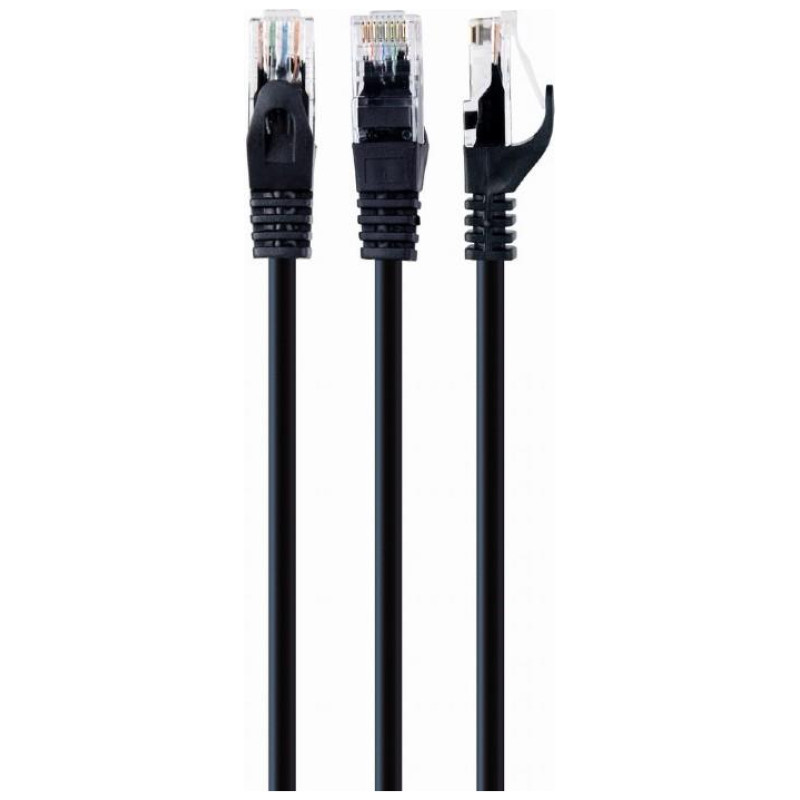 Gembird PATCH CABLE CAT6 UTP 0.5M/BLACK PP6U-0.5M/BK GEMBIRD