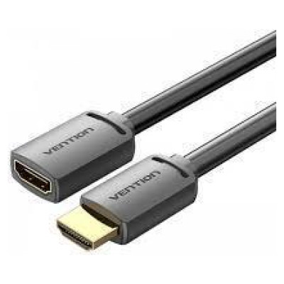 Vention CABLE HDMI MALE/FEMALE 4K/0.5M BLACK AHCBD VENTION