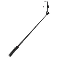 Wozinsky Selfie stick WC1Y2S 1.3m aluminum alloy telescopic tripod with phone holder - black