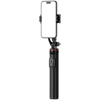 Wozinsky Selfie stick WC1Y2S 1.3m aluminum alloy telescopic tripod with phone holder - black