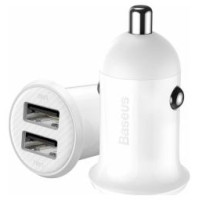 Baseus Lādētājs Baseus 2 x USB-A White