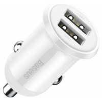 Baseus Lādētājs Baseus 2 x USB-A White