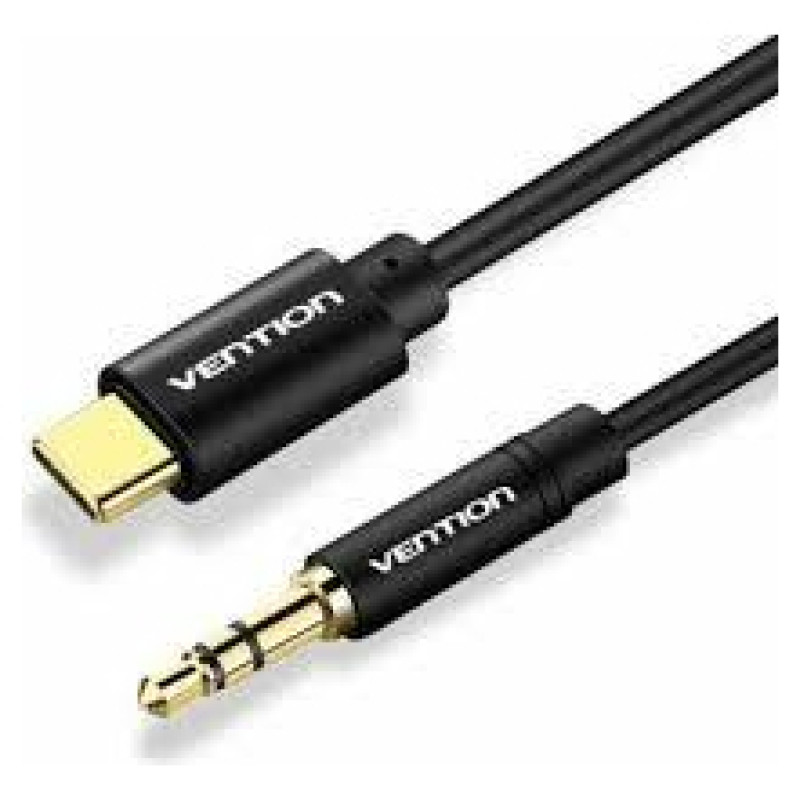 Vention CABLE AUDIO 3.5MM TO USB-C/1.5M BLACK BGABG VENTION
