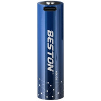 Hismart Rechargeable 18650 Battery with USB-C Port, 3.7V, 2000mAh, Li-Ion