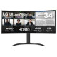 LG Monitors LG 34" 34WR55QK-B IPS QHD 100hz Curved