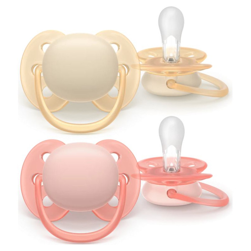 Philips Avent māneklītis Ultra soft Neutral, 0-6M (2 gab) - SCF091/38