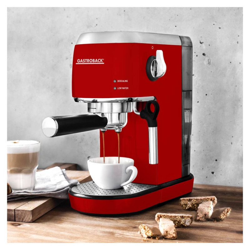 Gastroback 42719 Design Espresso Piccolo red