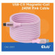 Club3D CABLE USB-C TO USB-C 2M/MAGNETIC PINK CAC-3031 CLUB3D
