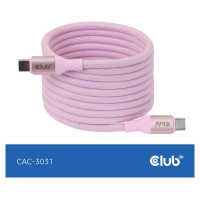 Club3D CABLE USB-C TO USB-C 2M/MAGNETIC PINK CAC-3031 CLUB3D
