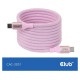Club3D CABLE USB-C TO USB-C 2M/MAGNETIC PINK CAC-3031 CLUB3D