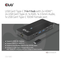 Club3D I/O HUB 7IN1 USB-C/100W CSV-1595 CLUB3D