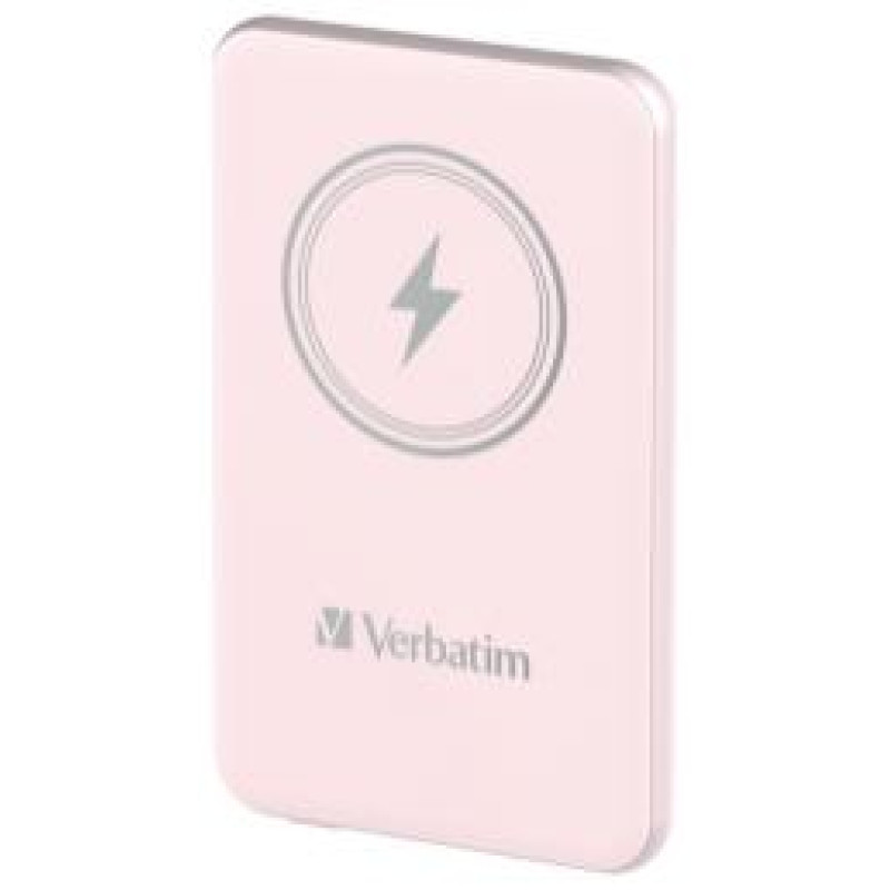 Verbatim Enerģijas krātuve Verbatim Charge n Go 5000mAh Magnetic Wireless Charge Pink