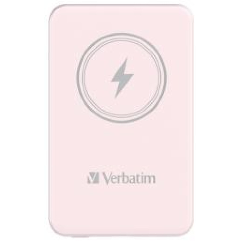 Verbatim Enerģijas krātuve Verbatim Charge n Go 5000mAh Magnetic Wireless Charge Pink