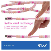Club3D CABLE USB-C TO USB-C/PINK CAC-3010 CLUB3D