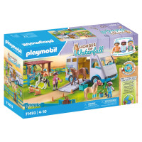 Playmobil HORSES OF WATERFALL Mobilā jāšanas skola 71493