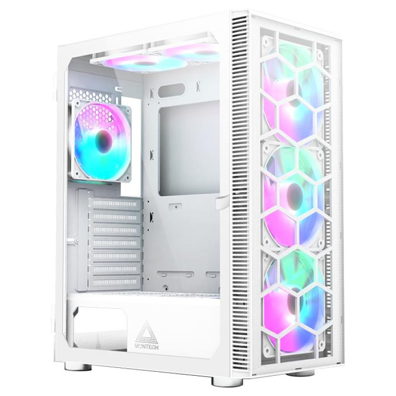 Montech Case|MONTECH|X3 Glass|MidiTower|Case product features Transparent panel|Not included|ATX|MicroATX|MiniITX|Colour White|X3GLASS(W)