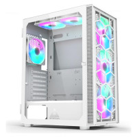 Montech Case|MONTECH|X3 Glass|MidiTower|Case product features Transparent panel|Not included|ATX|MicroATX|MiniITX|Colour White|X3GLASS(W)