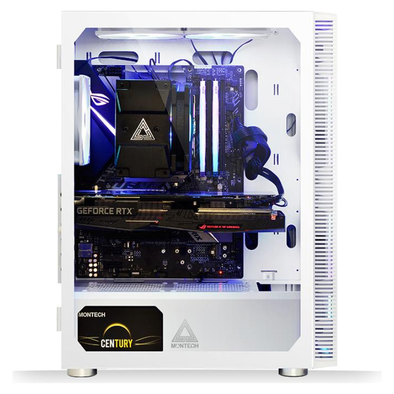 Montech Case|MONTECH|X3 Glass|MidiTower|Case product features Transparent panel|Not included|ATX|MicroATX|MiniITX|Colour White|X3GLASS(W)