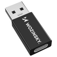 Wozinsky WAAC-01 USB-A - USB-C OTG Adapter - Black