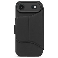 Decoded Textured Silicone Detachable Wallet MagSafe case for iPhone Air - black