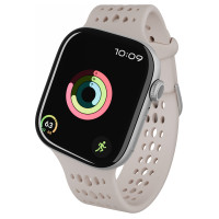 Decoded Silicone Ares O Band for Apple Watch 40/41/42 mm - Beige