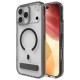 Zagg Santa Cruz Snap KS MagSafe Case with Stand for iPhone 17 Pro Max - Clear and Black