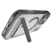 Zagg Santa Cruz Snap KS MagSafe Case with Stand for iPhone 17 Pro Max - Clear and Black