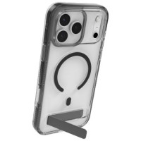 Zagg Santa Cruz Snap KS MagSafe Case with Stand for iPhone 17 Pro Max - Clear and Black