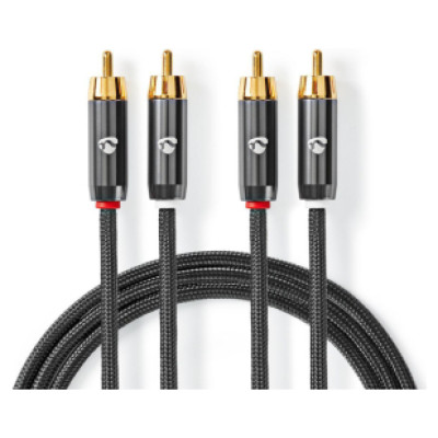 Nedis Kabelis Nedis 2x RCA - 2x RCA 2m