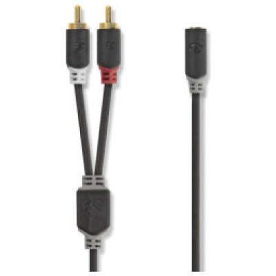 Nedis Adapteris Nedis 3.5mm F - 2x RCA M 0.2m