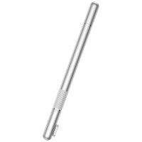 Baseus Golden Cudgel ACPCL-0S double-sided stylus for tablets, phones with gel pen - silver