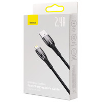 Baseus Glimmer Series cable USB-A - Lightning 480Mb/s 2.4A 2m black