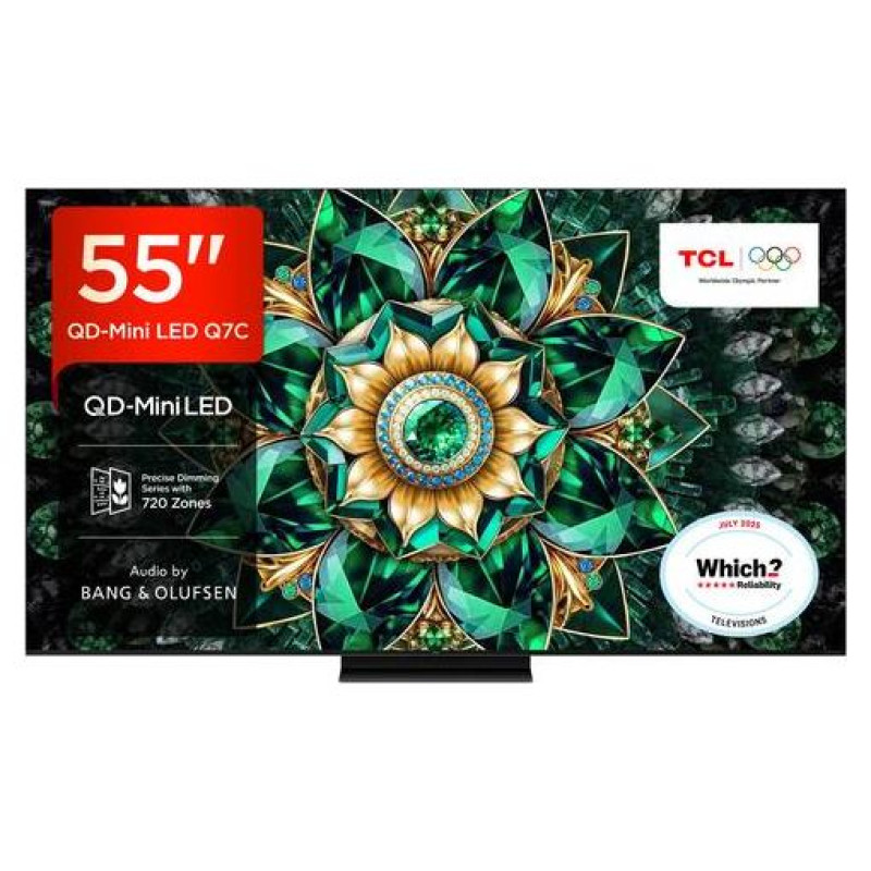 TCL TV Set|TCL|55 "|4K Ultra HD|3840 x 2160 pixels|Flat|16:9|QD-Mini LED|55Q7C