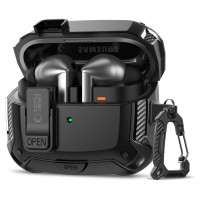 Tech-Protect Silicone Hook Case for Samsung Galaxy Buds 3 / 3 FE / 3 Pro - Black