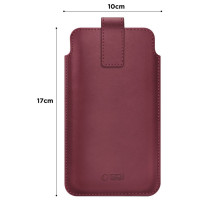 Tech-Protect SM65 case for 6.0-6.9" smartphones - burgundy