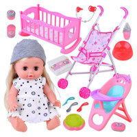 Nav Datu Lelle ar ratiņem,gultiņu un aksesuāriem ZA4286