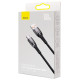 Baseus [RETURNED ITEM] Baseus Glimmer Series Fast Charging Cable USB-A - USB-C 100W 480Mbps 2m black
