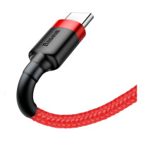 Baseus Cafule USB-A / USB-C QC 3.0 3A cable 1 m - red