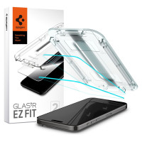 Spigen Glas.tR EZ Fit tempered glass for iPhone 15 Pro - 2 pcs.