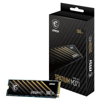 MSI SSD|MSI|SPATIUM M371|500GB|M.2|PCIE|NVMe|3D NAND|Write speed 1150 MBytes/sec|Read speed 2200 MBytes/sec|2.15mm|TBW 110 TB|MTBF 1500000 hours|S78-440K160-P83