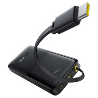 Baseus Powerbank Baseus Bipow 2 10000mah 20W z cyfrowym wyświetlaczem z wbudowanym kablem USB-C - czarny