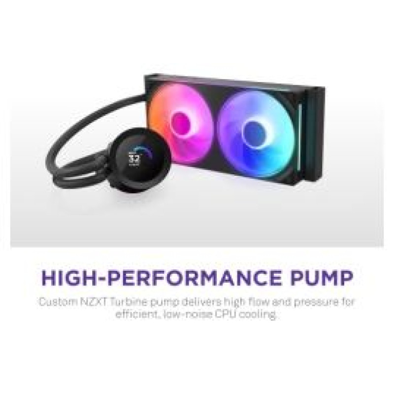 Nzxt. CPU Dzesētājs NZXT Kraken Plus 240 RGB LCD Black