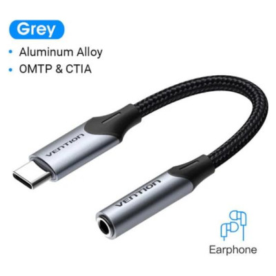 Vention ADAPTER USB-C TO AUDIO 3.5MM/0.1M BGJHA VENTION