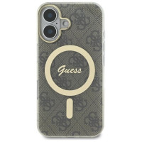 Guess IML 4G MagSafe Case for iPhone 16 Plus - Brown