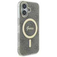 Guess IML 4G MagSafe Case for iPhone 16 Plus - Brown