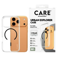 Panzerglass CARE by PanzerGlass Flagship Urban Explorer Case w. Black MagSafe for iPhone 17 Pro - Transparent