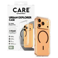 Panzerglass CARE by PanzerGlass Flagship Urban Explorer Case w. Black MagSafe for iPhone 17 Pro - Transparent