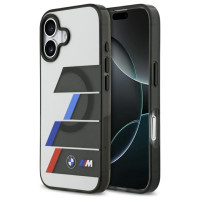 BMW M IML Metal Buttons Tricolor Lines MagSafe Case for iPhone 17 - Gray